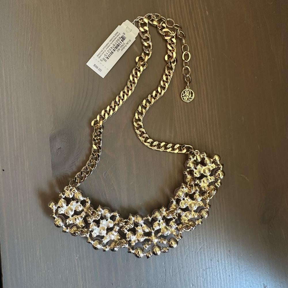 NWT Lilly Pulitzer Gold and Pink Necklace - Picture 4 of 5